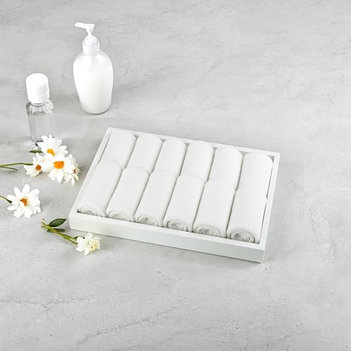 Natural Bamboo Serving Tray Platter 13 x 9 Rectangular, White - color: White, size: 13" x 9" x 1.2"