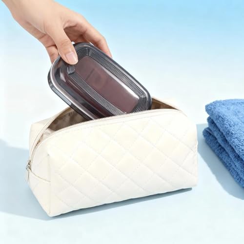 Shampoo Bar Holder Travel Case, Large Soap Holder for 5 Oz/10 Oz Oversized Bars, Soap Box with Draining Layer for Traveling Camping Gym Bathroom
