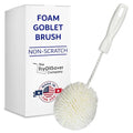 Foam Goblet Wine Glass Cleaner Brush - Foam Wine Glass Brush Cleaner - Non-Scratch & Soft Bristles for Wide Neck Glasses - Dishwasher Safe - For Home, Hotel, Restaurant, Bar - by FryOilSaver Co. B232C - size: Goblet