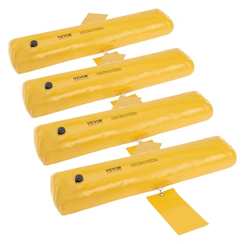 Flood Barriers, Sandbag Alternative Flood Bags 4 Pack, Flood Barrier for Home, Water Barriers for Flooding, Doorway, Driveway(4FTx6in) - style: 4ft(l)*6(h)