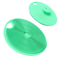 Boie USA Body Scrubber with Handle - Hygienic, Exfoliating Loofah Alternative - Feels Like Silicone Scrubber Gentle on Sensitive Skin, Hypoallergenic, BPA & Latex-Free, Made in the USA (Mint) - color: Mint