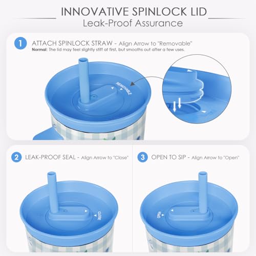 SANDJEST Blueberry Stainless Steel Locking Lid Silicone Straw Tumbler with Handle 40oz, Insulated Stainless Steel Travel Cup for Women Girls Friends, Gift Idea for Birthday Christmas - color: Blueberry