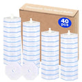 40 Count Disposable Replacement Toilet Brush Head for Clorox, 5X Cleaning Power Scrubber Refill, Bathroom Cleaning Supplies, No Falling Apart, Fresh Fragrance