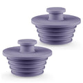 Aluvor Bathtub Stopper Drain Plug Bathroom Tub Plug Sink Stopper 2pcs | Silicone Bathtub Drain Plug Tub Drain Stopper Washbasin Stopper - color: Purple, size: Large