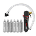 BRODYS Drain Device - AC Drain Line Cleaner, Gallo Drain Gun, 6 CO2 | Clear all HVAC Clogs, (Comes with 6 Unthreaded CO2 Cartridges, AC Cleaner Blaster Opener Kit A/C, flexible hose