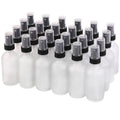 NOOEEISS Green Glass Small Spray Bottles 2 oz 24 Packs,Fine Mist Sprayer Pretty Finish,Refillable Containers mini spray bottles for Cleaning Solutions and Skin Care (Clear Frosted 24Pack) - color: Clear Frosted, size: 24Pack