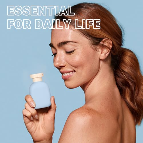 3.4oz Travel Bottle with Flip Cap, Leak Proof Squeeze Bottles, Refillable Plastic Travel Containers for Creams, Lotion, Foundation, Shampoo, Conditioner - color: Blue, size: 3.4oz