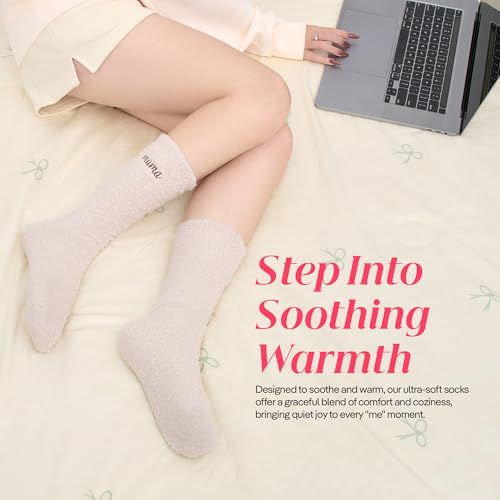 CoolMate Cozy Soft Cloud Socks, Fuzzy Socks for Women - color: B.05 - Mama Beige