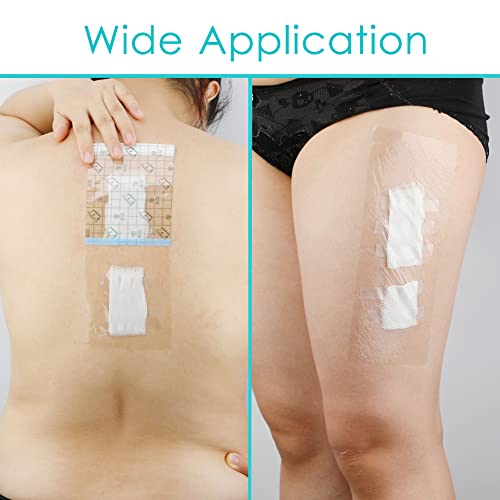 50 Pcs Waterproof Shower Protector | 4x10 Inch Knee Replacement Surgery Bandage Shower Cover Large Wounds Hip Incision Post Knee Surgery Adhesive Dressing Must Haves - size: 4 x 10 Inch (Pack of 50)