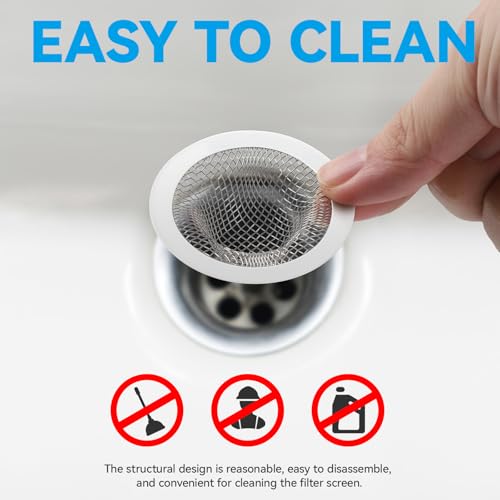 2.125" Top / 1" Basket Small Drain Strainer | 2Pcs Sink Bathroom Drain Hair Catcher,RV Sink, Stainless Steel Drain Filter - size: 2pcs small