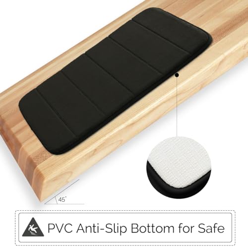 Bathroom Rugs Set 3 Piece, Memory Foam Non-Slip Extra Absorbent Shaggy Soft Bath Mat, Machine Washable Bathroom Carpets for Bedroom, Black - color: Black