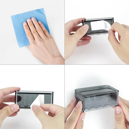 Toothbrush Holder Wall Mounted with Cover for Bathroom, 4 Slots Toothbrush Storage Organizer for Shower, Self Adhesive Toothbrush Hanger Rack for Dorm, Cabinet (Gray Clear) - color: 4slots Gray Clear 1pack