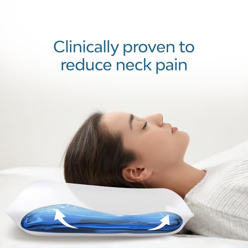 Mediflow Fiber Water Pillow - Adjustable Bed Pillow for Neck Pain Relief, Ideal for Side, Back, and Stomach Sleepers, Clinically Proven for Comfort and Support (7 Pillows) - size: Business Pack (7 Pillows)