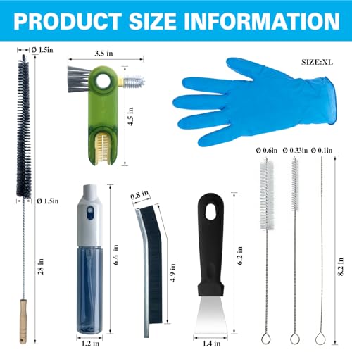 12Pcs Home Crevice Cleaning Brush Set for Kitchen Bathroom - Cup Lid Straw Dryer Vent Gap Cleaning Tools Household Cleaning Supplies - color: 12-pack