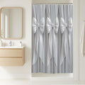 Bow Stall Shower Curtain, Elegant Modern Ribbon Curtain N/a Gray Waterproof Fabric Decorative Bathroom for Bathroom Bathtub Apartment Decor 36x72 Inch - size: 36"W x 72"L (Pack of 1)