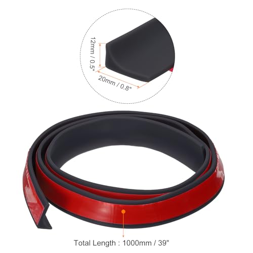uxcell 39 Inch Collapsible Shower Barrier Stopper Water Splash Guard Blocker 39"Lx0.8"Wx0.5"H for Bathroom Kitchen Wet and Dry Separation, Black - color: Black, size: 39"Lx0.8"Wx0.5"H