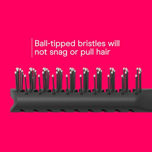 Conair Grip & Lift Vent Hairbrush, Full-Size and Mid-Size Brush Set, Nylon Bristle Hair Brushes for Blowout Styling, Value Pack, Color May Vary - color: Black, size: 2 Count
