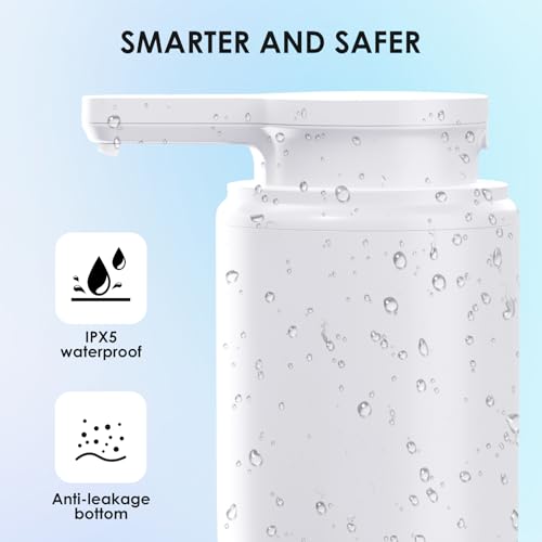 Automatic Soap Dispenser Touchless Foaming: Soap Dispenser Rechargeable for Bathroom - color: White1