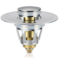Tgosomt Bathroom Sink Stopper, Bathroom Sink Drain Strainer, Revolutionary Bathroom Accessories and Essentials (Brushed Nickel) - color: Brushed Nickel, size: 1 Pack