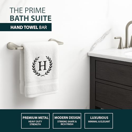 Mega Handles Bathroom Towel Holder Set - 4 Pieces Bathroom Accessories Sets - Heavy Duty Bathroom Accessory Set, 25'' Towel Bar, Robe Hooks & Toilet Paper Holder Wall Mounted - Satin Nickel Bath Suite - color: Satin Nickel