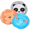 Cute Cartoon Waterproof Elastic Shower Cap Bath Cap,Pack of 3 Pcs(Panda+Elephant+Lion)