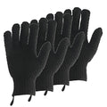 2 Pairs Bath Exfoliating Gloves for men and women – CLEEDY 4 Pcs Heavy and Large Exfoliating Gloves Scrubbing for Shower, Spa, Massage - Scrub Exfoliating Mitts for Body, Face, Hand and Foot (black) - color: 2 pairs black