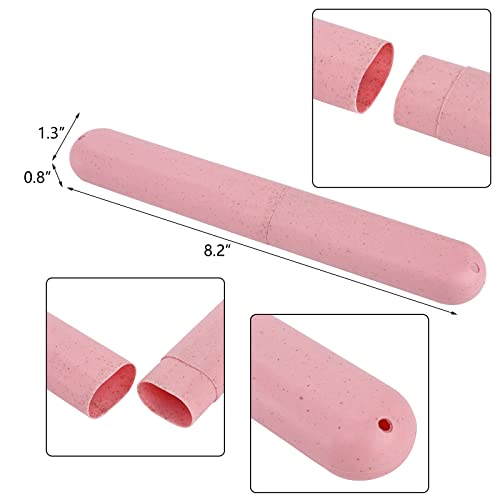 Hedume 28 Pack Travel Toothbrush Case, Portable Dust-proof Breathable Toothbrush Holder for Travel, Business, Home, Camping, School (4 Colors)