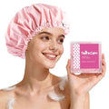 Years Calm Shower Cap for Women Waterproof Reusable – 27g Ultra Lightweight Double-Layer Shower Bonnet, Secure Fit for Long, Curly Hair, Travel & Spa (Pink) - color: Pink