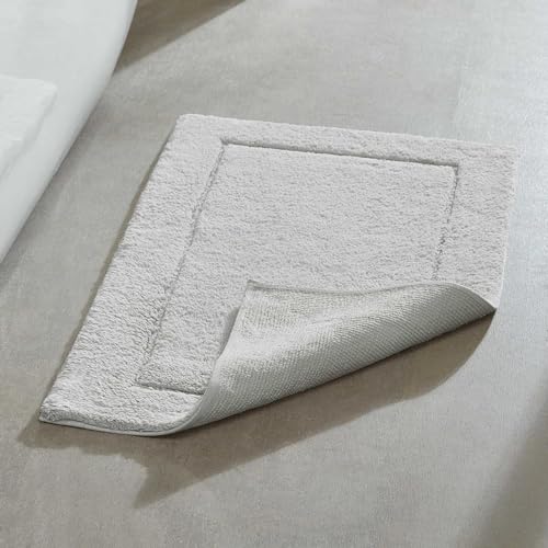 Calvin Klein - Bath Rug Set, Soft & Absorbent Cotton Bath Mats, Modern Bathroom Essentials (Essence Silver Grey, 2-Piece) - color: Essence Silver Grey, size: 1'9" x 2'10" (Rectangular)