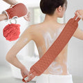 Back Scrubber Set, 3Pcs Bath Gloves and Shower Loofah Sponge for Body Scrub and Daily Shower Cleaning(Red) - color: Red