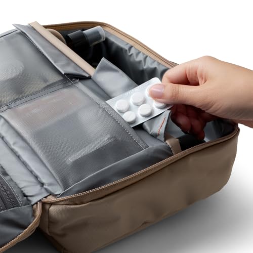 Bellroy Hanging Toiletry Kit Plus (8 Liter Travel Hanging Toiletry Bag) - Stone - color: Stone