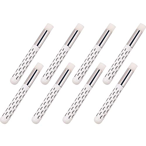 10 Pcs Cute White Lash Cleanser Brushes Lash Shampoo Brushes for Eyelash Extensions Cosmetic Brushes Peel Off Blackhead Brush Remover Tool Nose Cleaning Washing Brush - color: WHITE