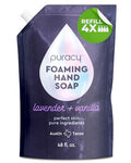 Puracy Foaming Hand Soap Refill - Plant-Powered Natural Hand Soap As Seen on TikTok, Non-Toxic, Sulfate-Free Liquid Soap, Moisturizing Foam Handwash Liquid (Lavender & Vanilla, 48 fl oz) - size: 48 Fl Oz (Pack of 1)