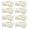 Semato 8 Pcs Creamy White Spa Headband Bachelorette Party Favor Set Skincare Headbands for Women Gifts and Party Supplies (creamy white) - color: creamy white