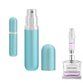 Travel Perfume Atomizer Refillable Bottle - 5ML Leakproof Luxury Travel Perfume Atomizer, Refillable Perfume Spray Bottle for Women (Light Blue) - color: Light Blue