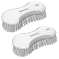 SetSail Multi-Purpose Scrub Brush of 2 Pack, Stiff Bristles Cleaning Brush with Non-Slip Grip Heavy Duty Scrub Brushes for Cleaning Bathroom Kitchen Tile Bathtub Sink, Grey - color: Gray