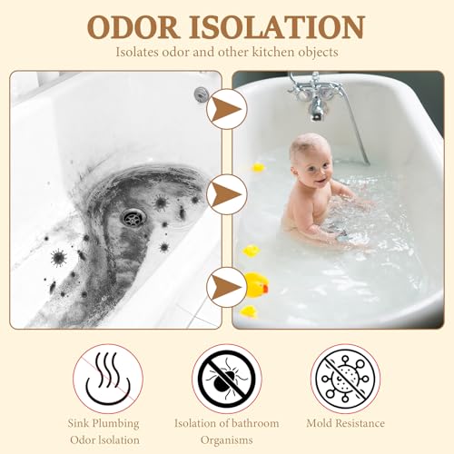 Bathtub Drain Stopper Hair Catcher, Pop Up Sink Stopper with Anti-Clogging Basket, Bathroom Sink Strainer Fits 1.5"-1.75" Bath Drain Hole