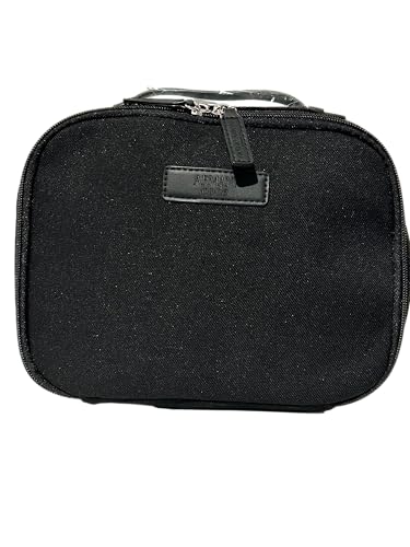 GIORGIO ARMANI MEN Canvas Toiletry BLACK Zip Travel Pouch Fragrance Bag (9.5L X 7H X 2W) - MEN 1840