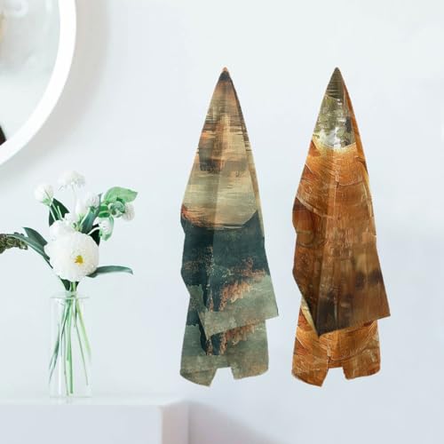 Mysterious World Hand Towels Set of 2, Surrealism Fantasy Mirror Scenery Decorative Bath Towels for Bathroom Kitchen Home Spa Hotel Yoga,Bathroom Decor Accessories - color: Mysterious World