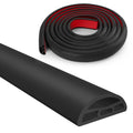Silicone Shower Water Dam Stopper,Self-Adhesive Collapsible Splash Guard for Wet Dry Separation,Walk-in Shower Edge Seal Strip,Multi-Use Water Barrier for Bathroom,Kitchen Sink (Black, 118inch) - color: Black