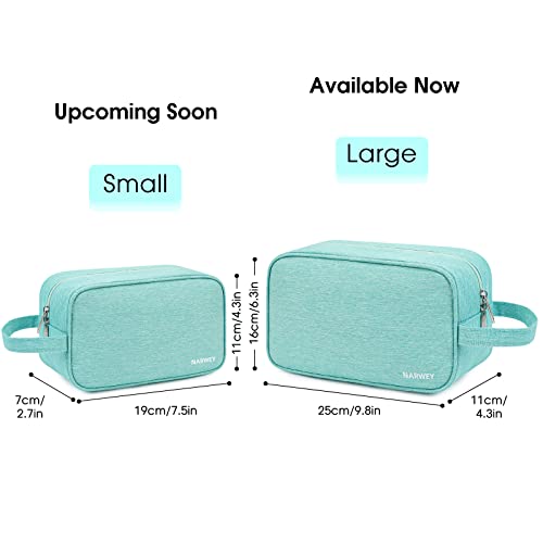 Narwey Travel Toiletry Bag for Women Traveling Dopp Kit Makeup bag Organizer for Toiletries Accessories Cosmetics (Mint Green) - color: A-Mint Green