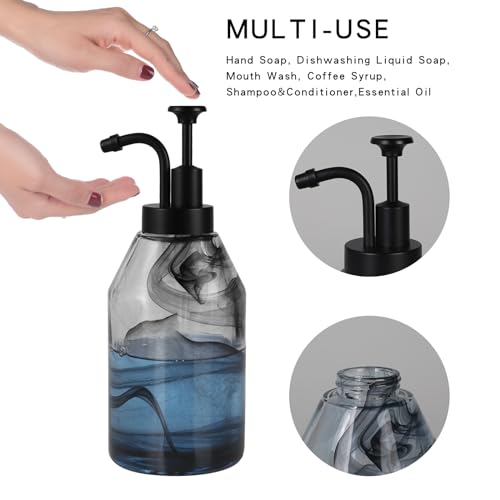 Soap and Lotion Dispenser Pumps Replacement Head, ABS Material Wider Mouth Bottle of 33mm (1.3inch) Gloss Smooth Action Pump, Rust Proof & Leak Proof for Soap Lotion Bottle Upcycling (Matte Black) - color: Matte Black