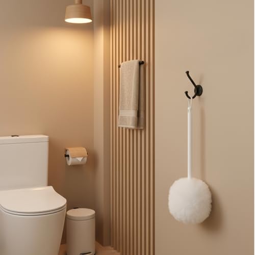 20 Pack Soft Toilet Brush, Disposable Toilet Bowl Brush with Long Plastic Handle, White Silk Cotton Toilet Bowl Mop for Bathroom Toilets, Sink, Bathtub, 11 x 4.3 Inch, Without Cup