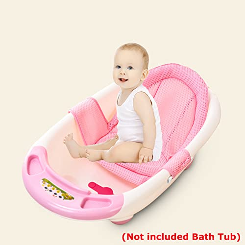 Baby Bath Support Mesh Pad Universal Bath Seat Net Soft Bathing Cushion Pad Mat Non-Slip Bath Seat Cushion Newborn Bath Tub Net Bath Floating Mesh Cushion for Baby Infant 0-3 Years Old (NO Bathtub)