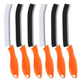 TQRR Hard Bristle Crevice Cleaning Brush-Thin Gap Scrub Brush, Small Cleaning Brush, Grout Brush, Kitchen Brush, Cleaning Tools for Toilet, Bathroom, Sink, Home, Household, Window (6, Orange) - color: Orange