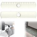 Kitchen Sink Faucet Mat, 30in Extra Long Foldable Silicone Faucet Guard & Splash Guard, 2026 Multi-Functional Draining Mat to Keep Countertops Dry, Protect Backsplash from Splash (Beige) - color: Beige