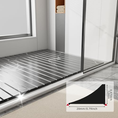 118 Inch Water Guard for Kitchen Sink，Silicone Rubber Kitchen Splash Guard, Corner Water Retaining Dam Strip for Countertop,Shower, Bathroom，Self Adhesive Caulk Seal Strip Edge Trim (Transparent) - color: Transparent, style: 118 Inch