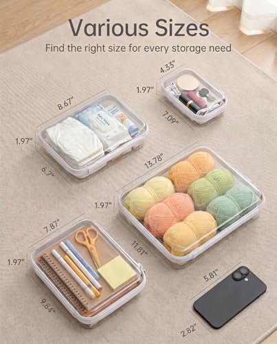 3 Pack Extra Large White Clear Hard Shell Zipper Case, Clear Storage Organizer Bins with Zipper, Water-Resistant Flat Storage Case for Board Games, Documents, Crafts, Toys, Travel - size: XL3