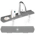 Kitchen Sink Splash Guard Gen2-30" x 6'' Silicone Sink Mat Splash Guard fit for Countertop, Bathroom,Farmhouse,RV by EBIGIC (Grey) - color: Grey 30in, size: 30”x 6.0”