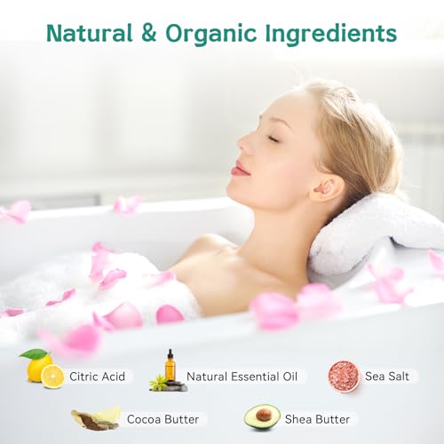 Aofmee Bath Bombs - 8 Bath Bombs for Women & Kids, Natural Spa Fizzy Bathbombs, Skin Moisturize Bubble Bath, Valentines Mothers Day Birthday Christmas for Women Her Girlfriend Mom Bridesmaid